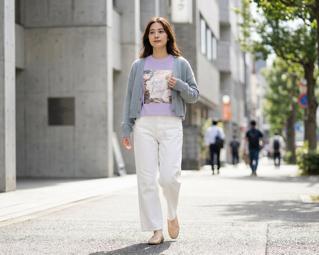 Jesus is King, Signature Graphic Tee [Women’s Cropped Boxy]