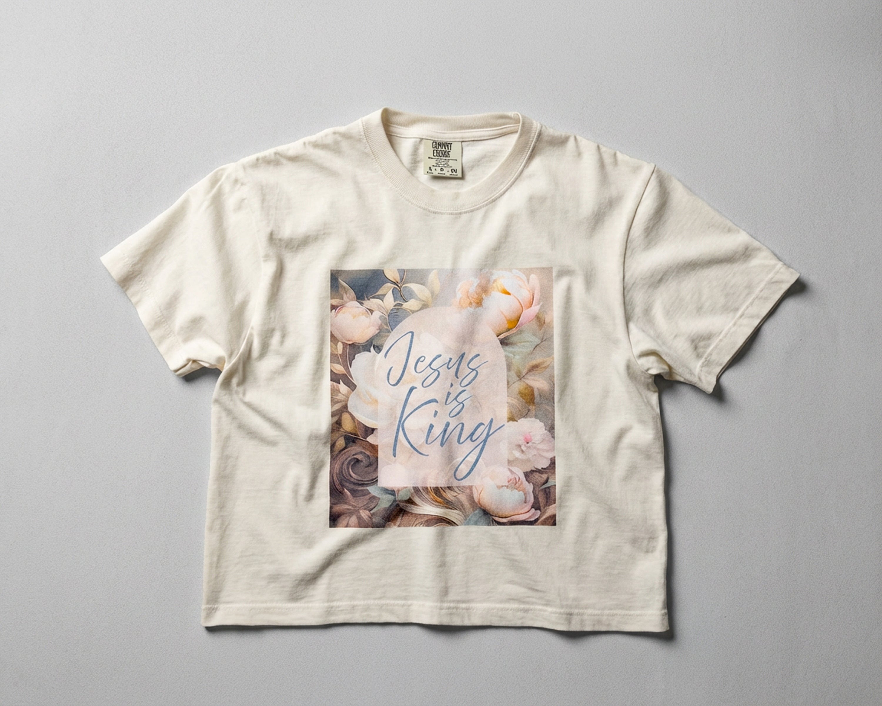 Jesus is King, Signature Graphic Tee [Women’s Cropped Boxy]