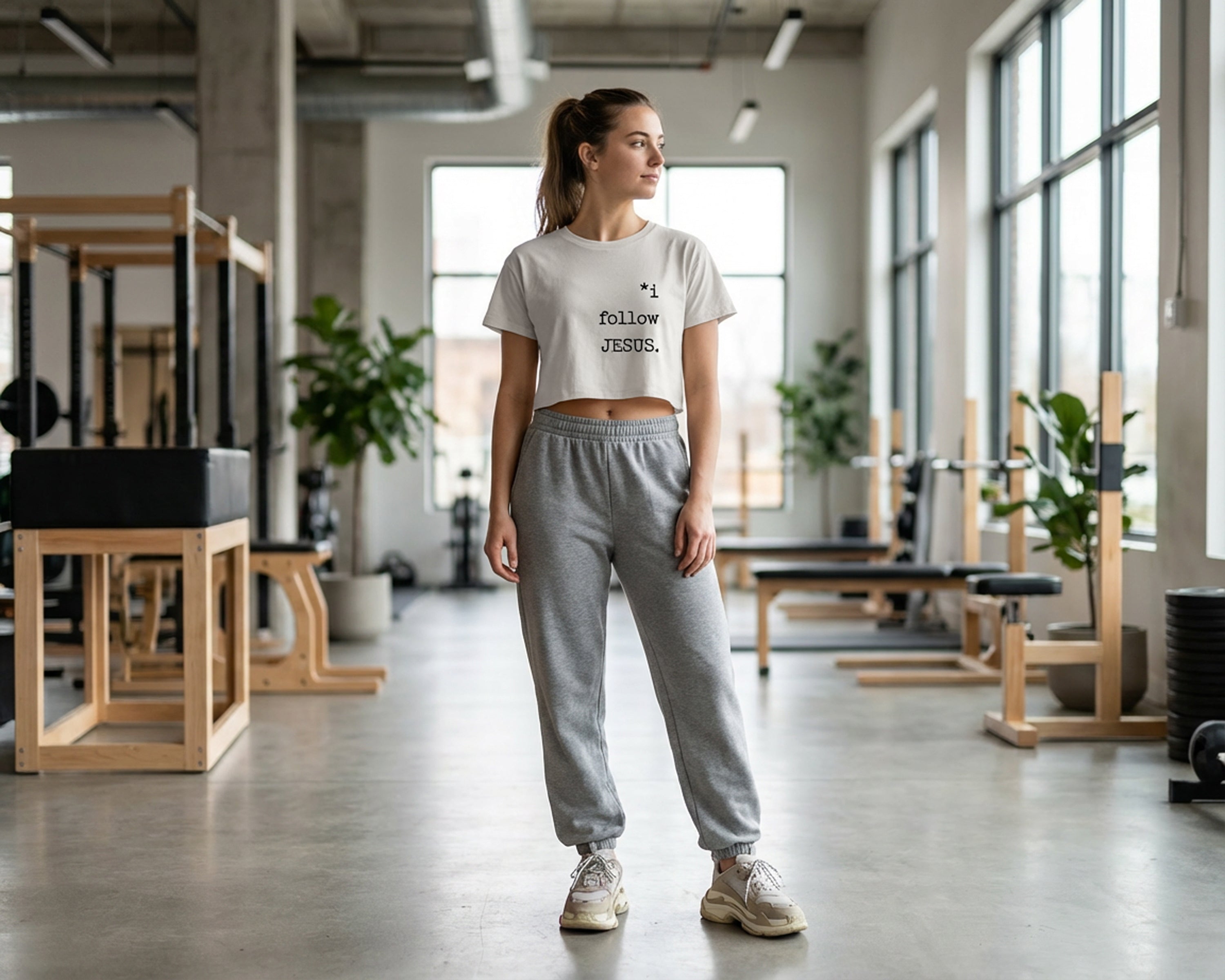 I Follow JESUS, Cropped Tee [Women's]