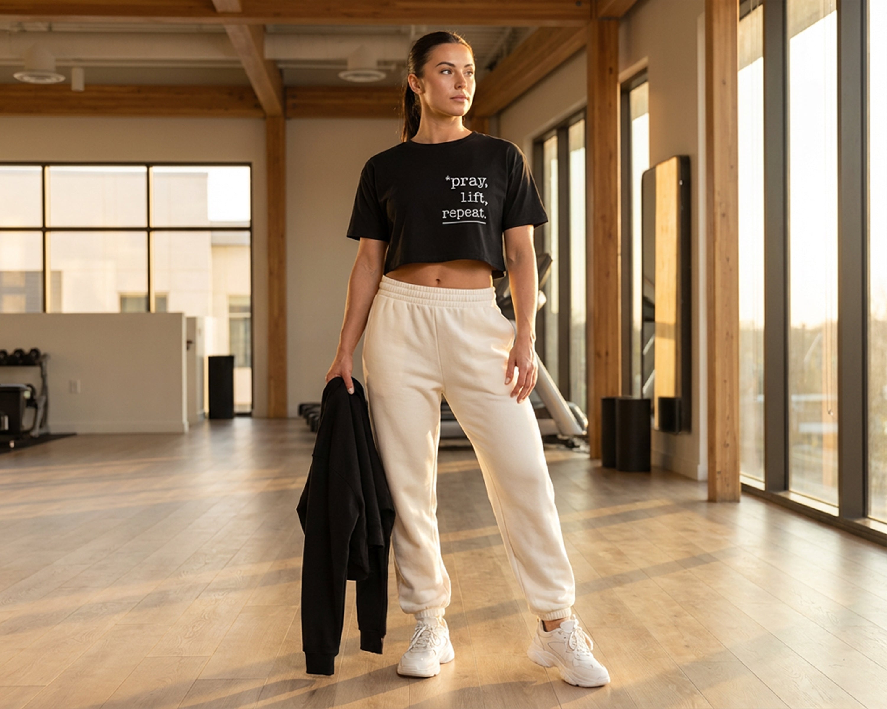 Pray, Lift, Repeat, Cropped Tee [Women’s]