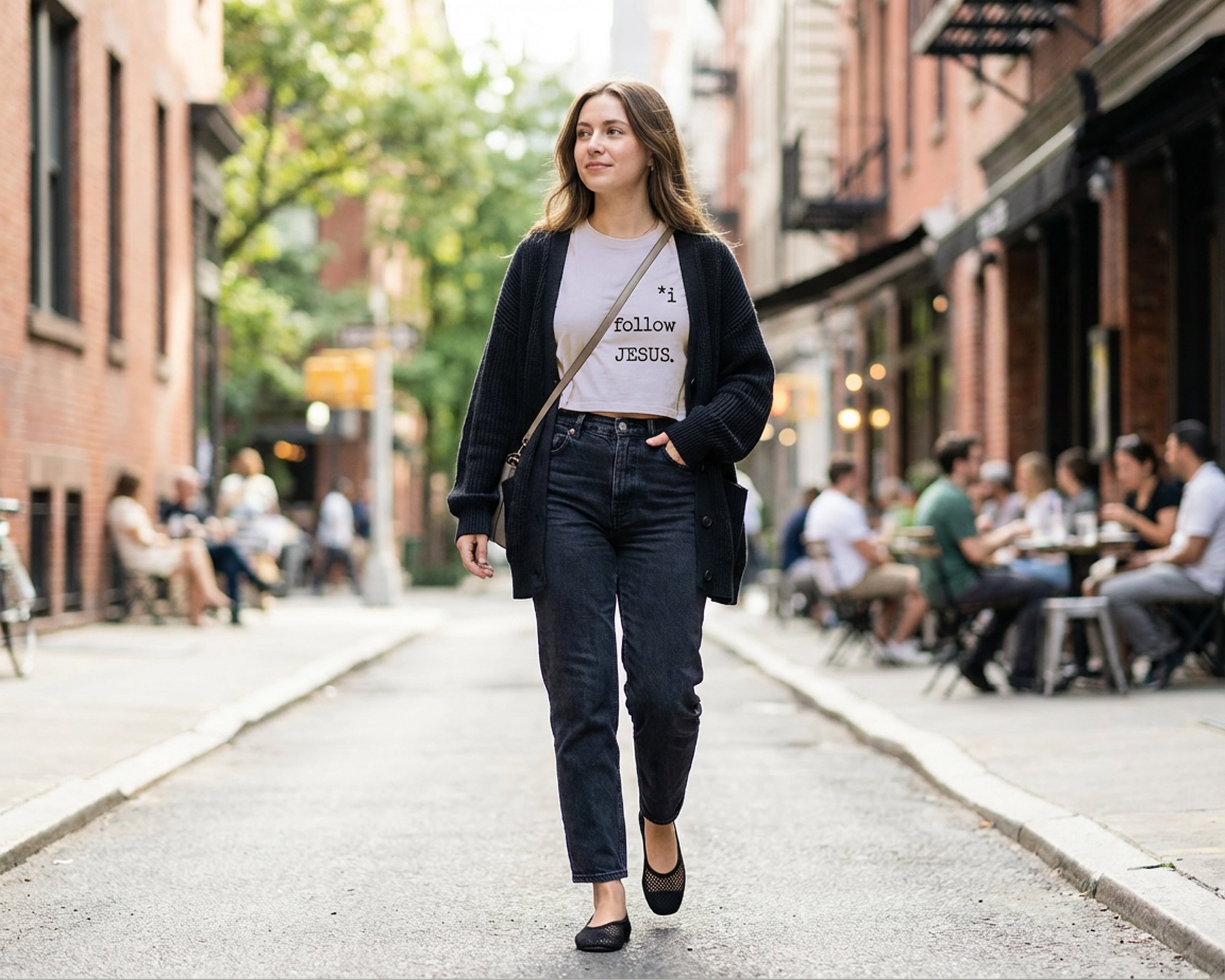 I Follow JESUS, Cropped Tee [Women's]