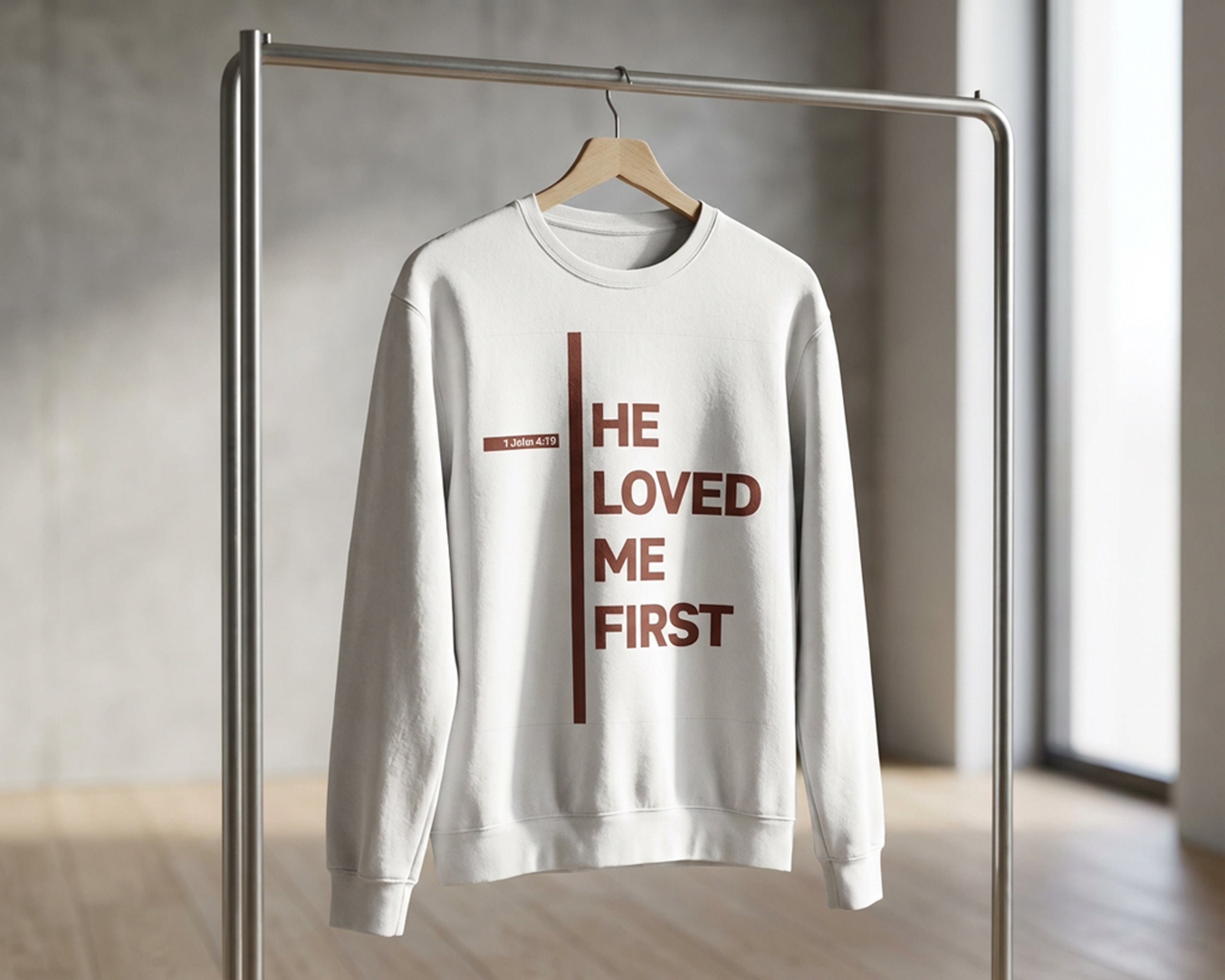 He Loved Me First, Crewneck Sweatshirt [Unisex]