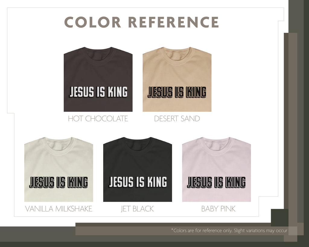 Jesus is King, Crewneck Sweatshirt [Unisex]
