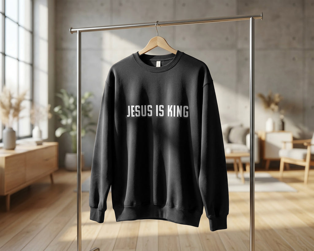 Jesus is King, Crewneck Sweatshirt [Unisex]