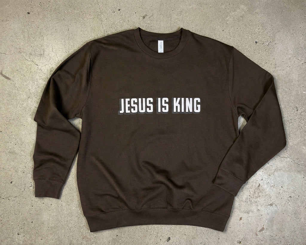 Jesus is King, Crewneck Sweatshirt [Unisex]