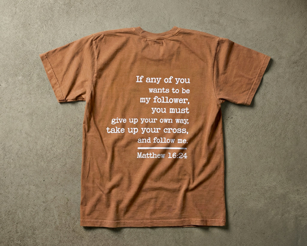 I Follow JESUS, Garment-Dyed Tee [Unisex]