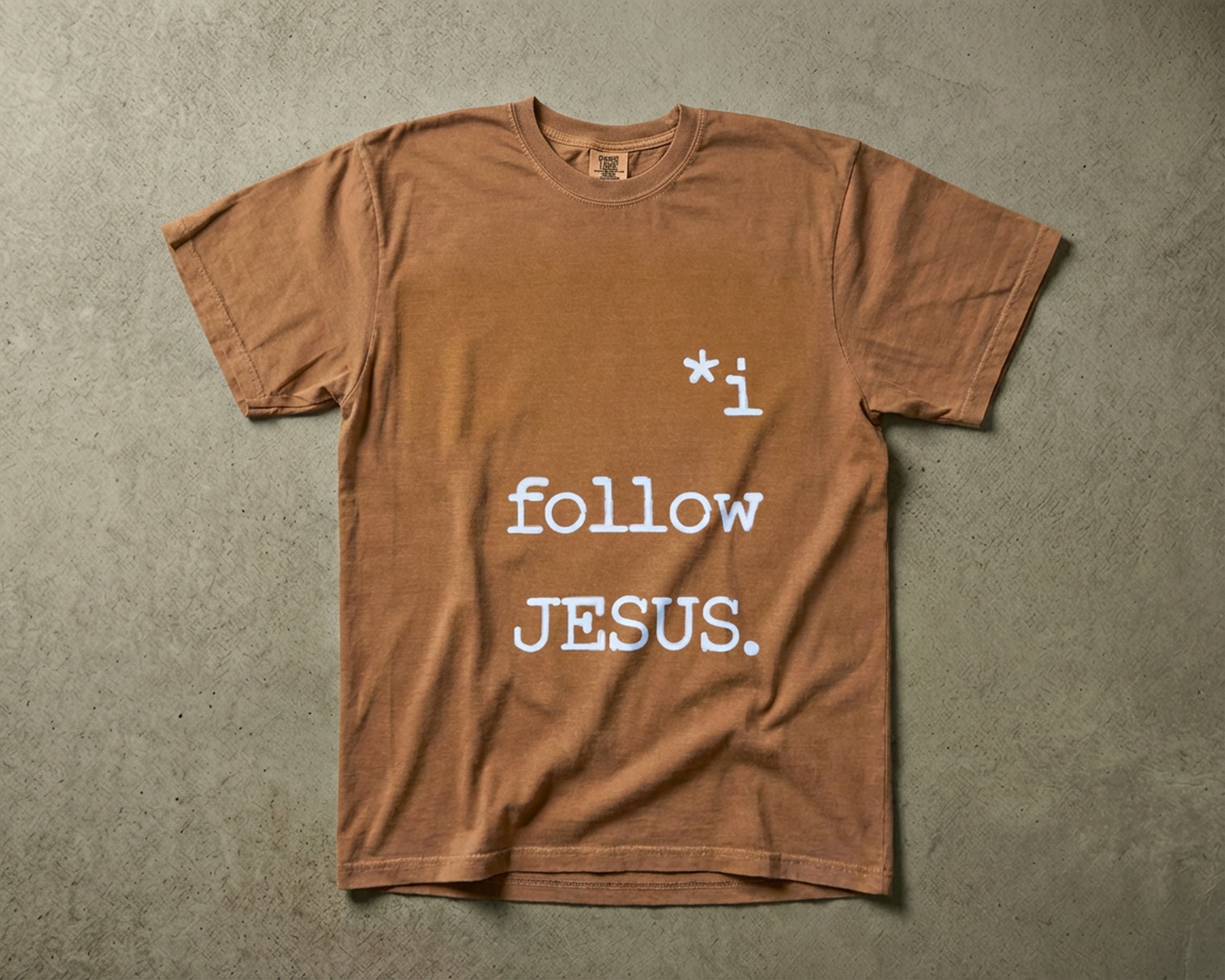 I Follow JESUS, Garment-Dyed Tee [Unisex]