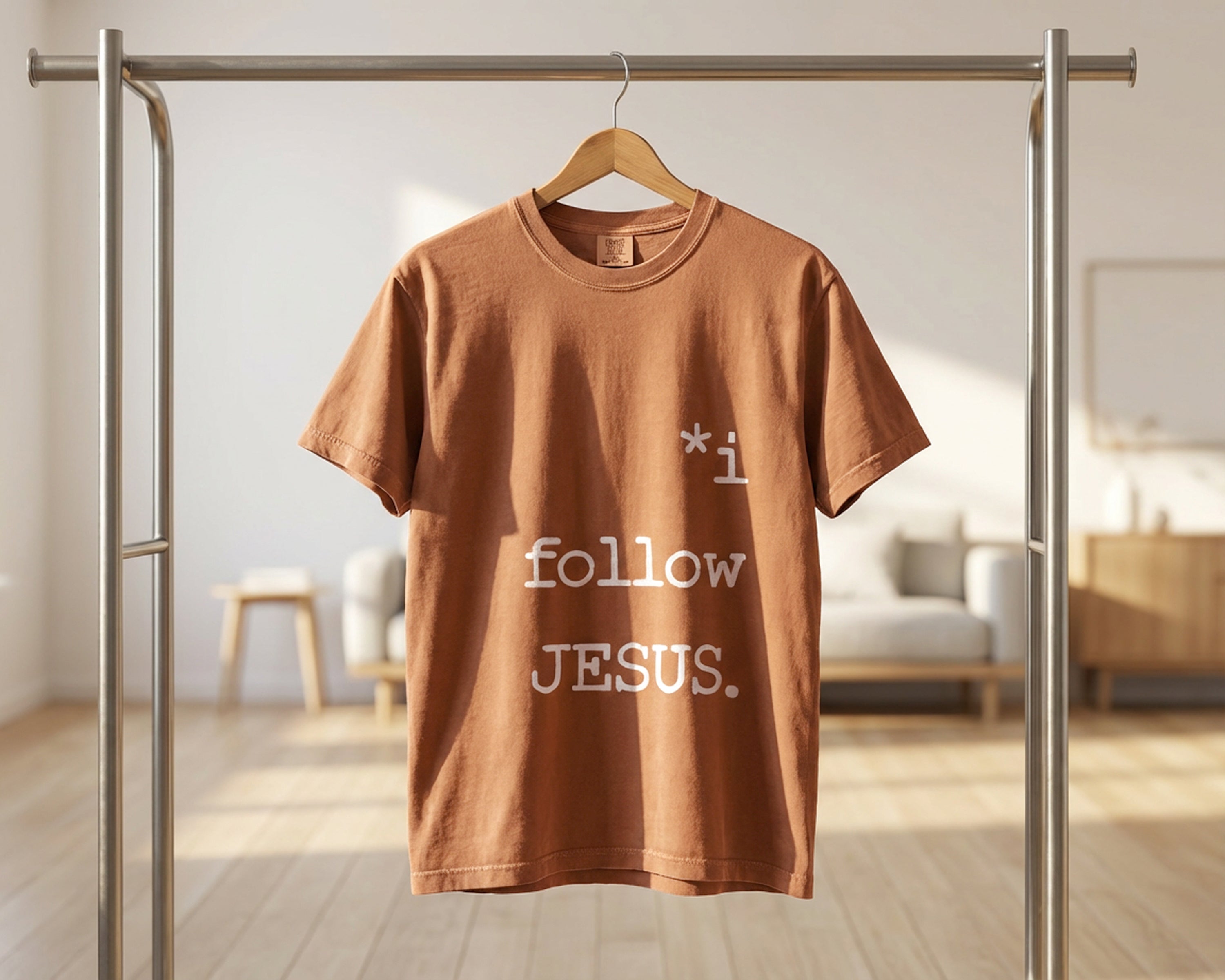I Follow JESUS, Garment-Dyed Tee [Unisex]