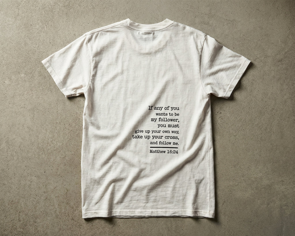 I Follow JESUS -Minimal Edition- Garment-Dyed Tee [Unisex]