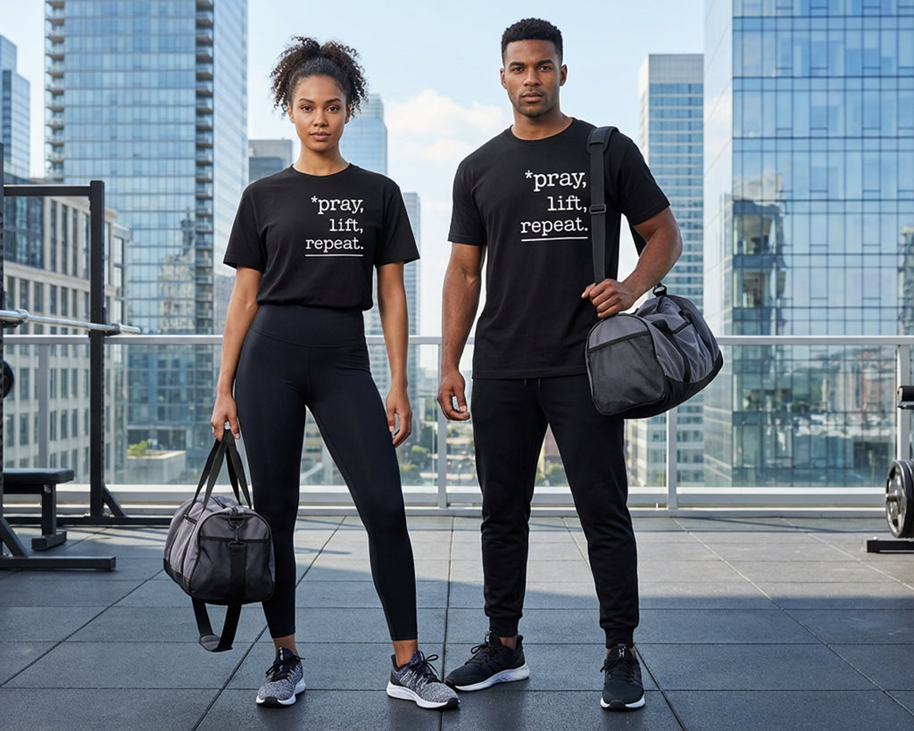 Pray, Lift, Repeat, Garment-Dyed Tee [Unisex]