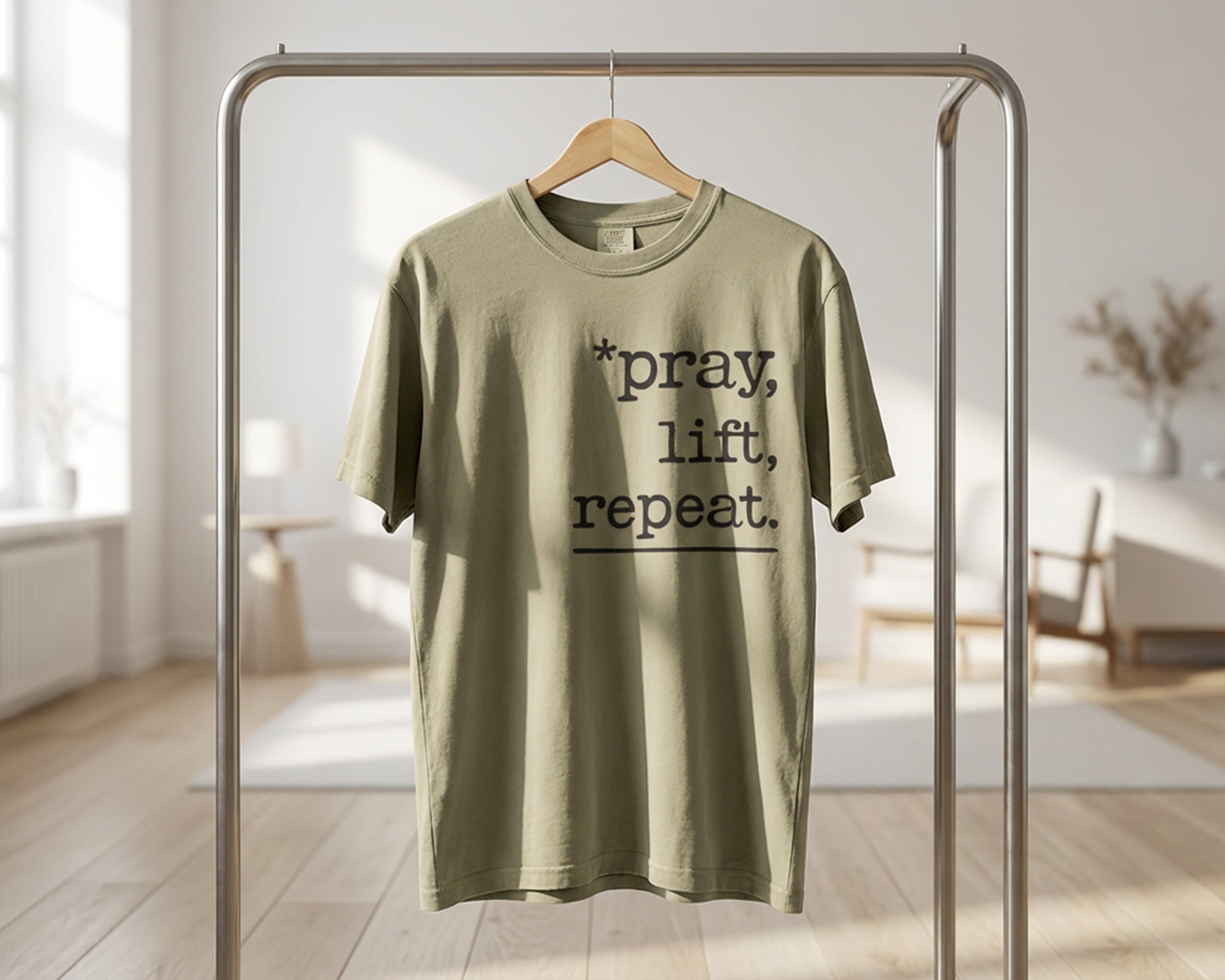 Pray, Lift, Repeat, Garment-Dyed Tee [Unisex]