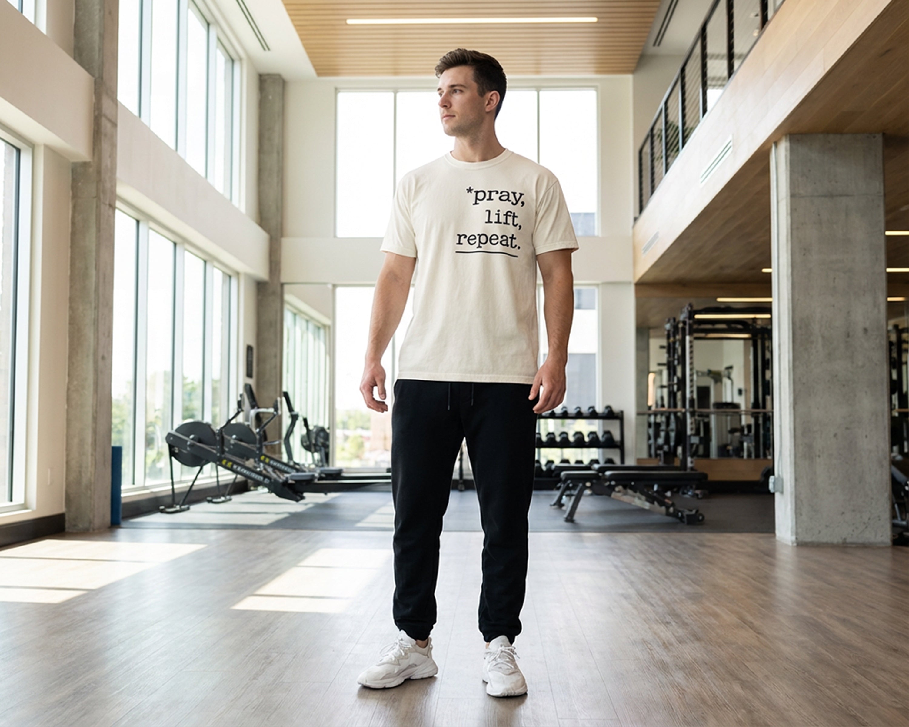 Pray, Lift, Repeat, Garment-Dyed Tee [Unisex]