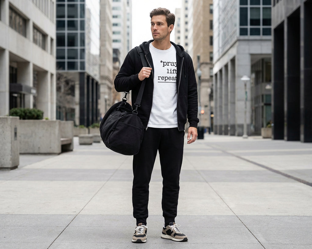 Pray, Lift, Repeat, Garment-Dyed Tee [Unisex]