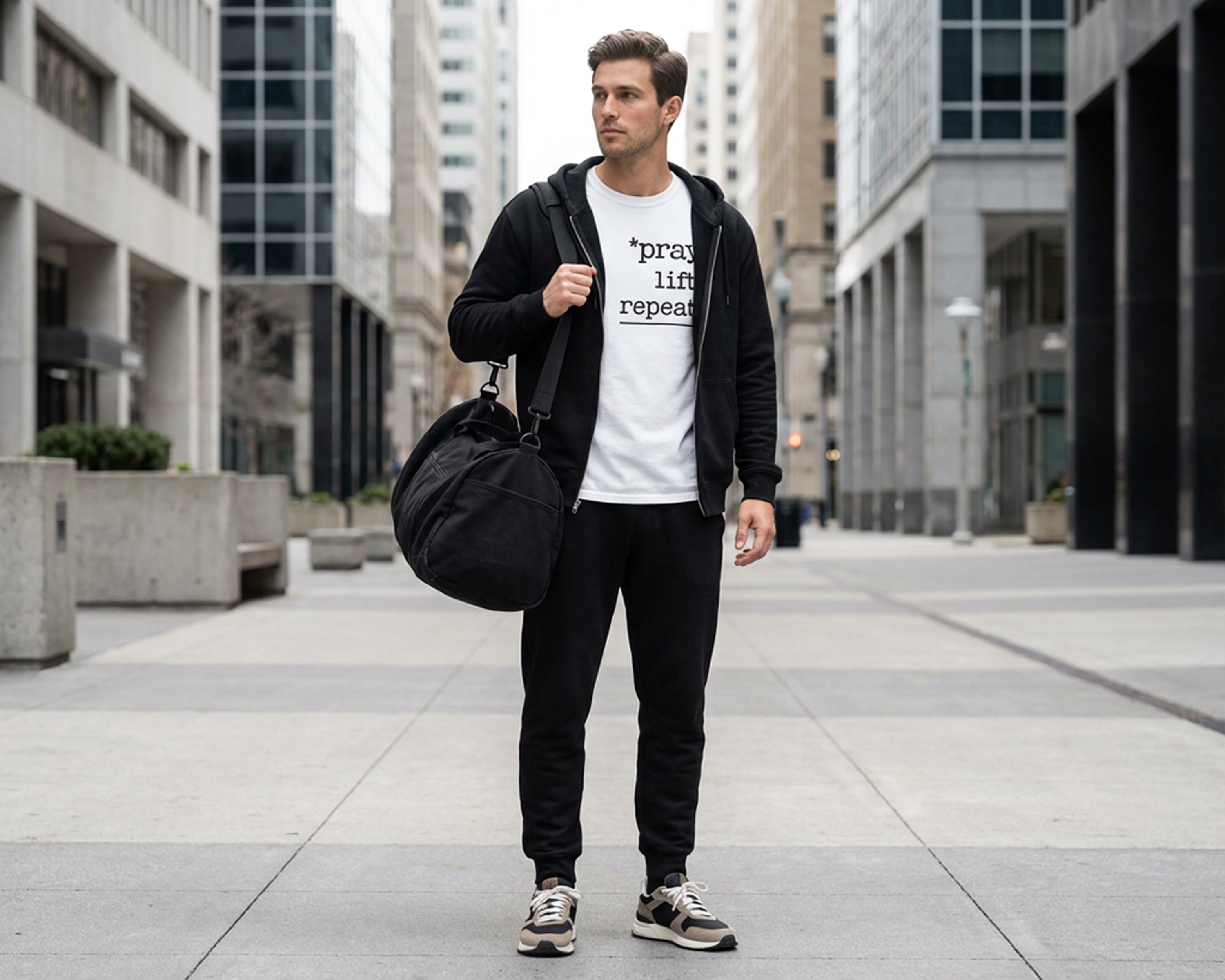 Pray, Lift, Repeat, Garment-Dyed Tee [Unisex]