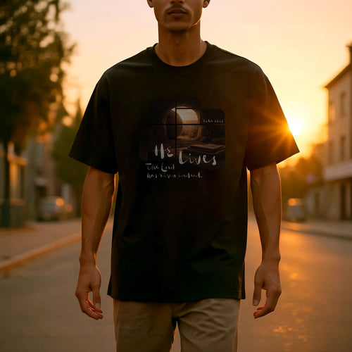 He Lives, Signature Graphic Tee [Unisex Oversized]