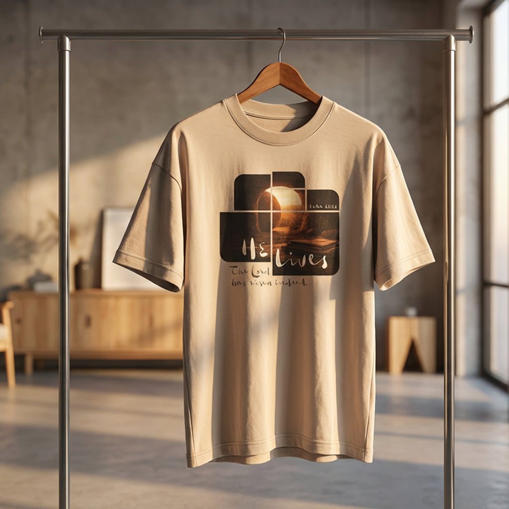 He Lives, Signature Graphic Tee [Unisex Oversized]