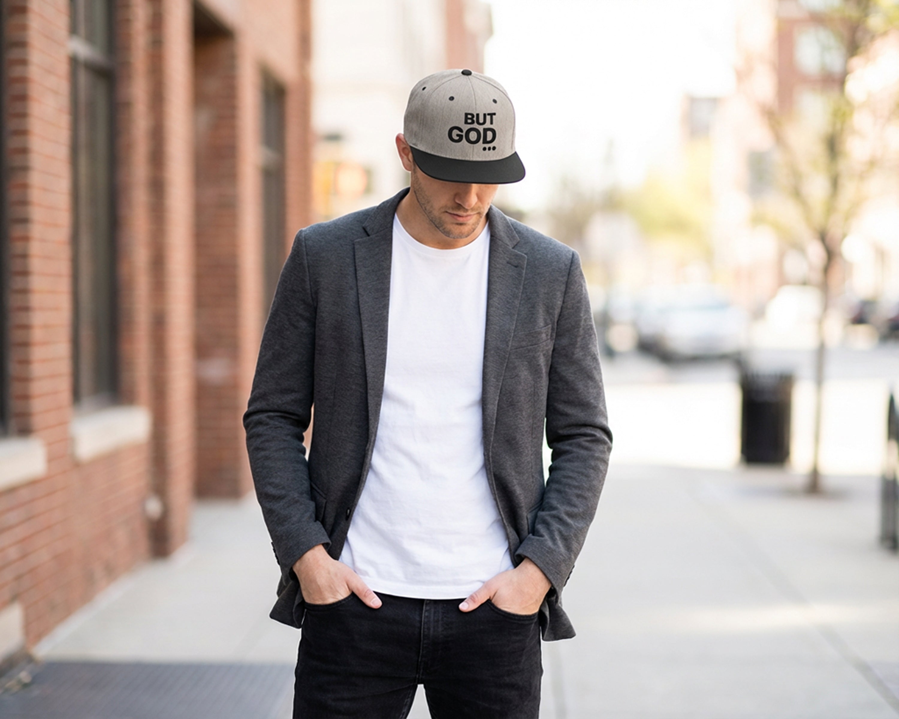 BUT GOD... Structured Snapback Hat [Unisex]