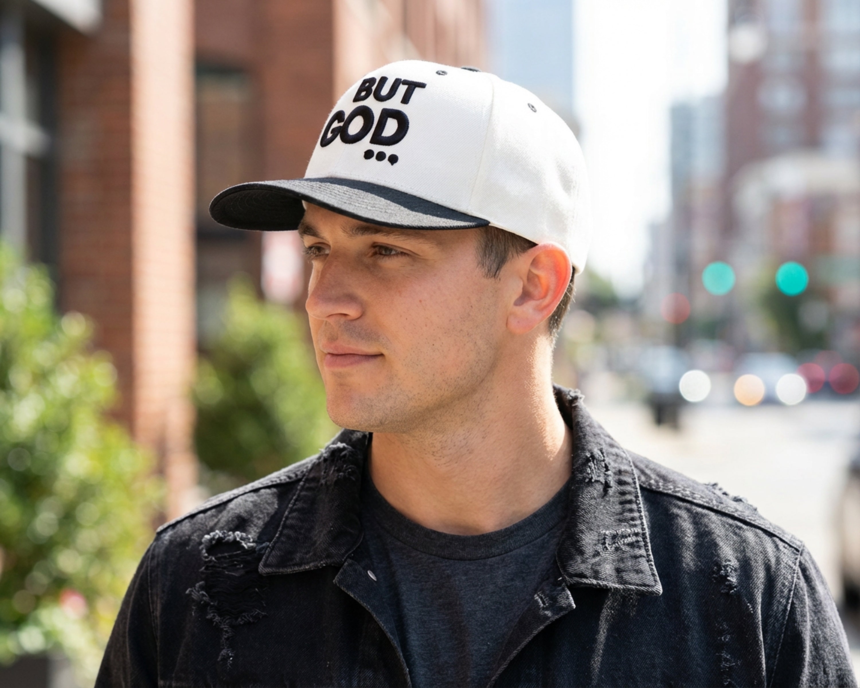 BUT GOD... Structured Snapback Hat [Unisex]