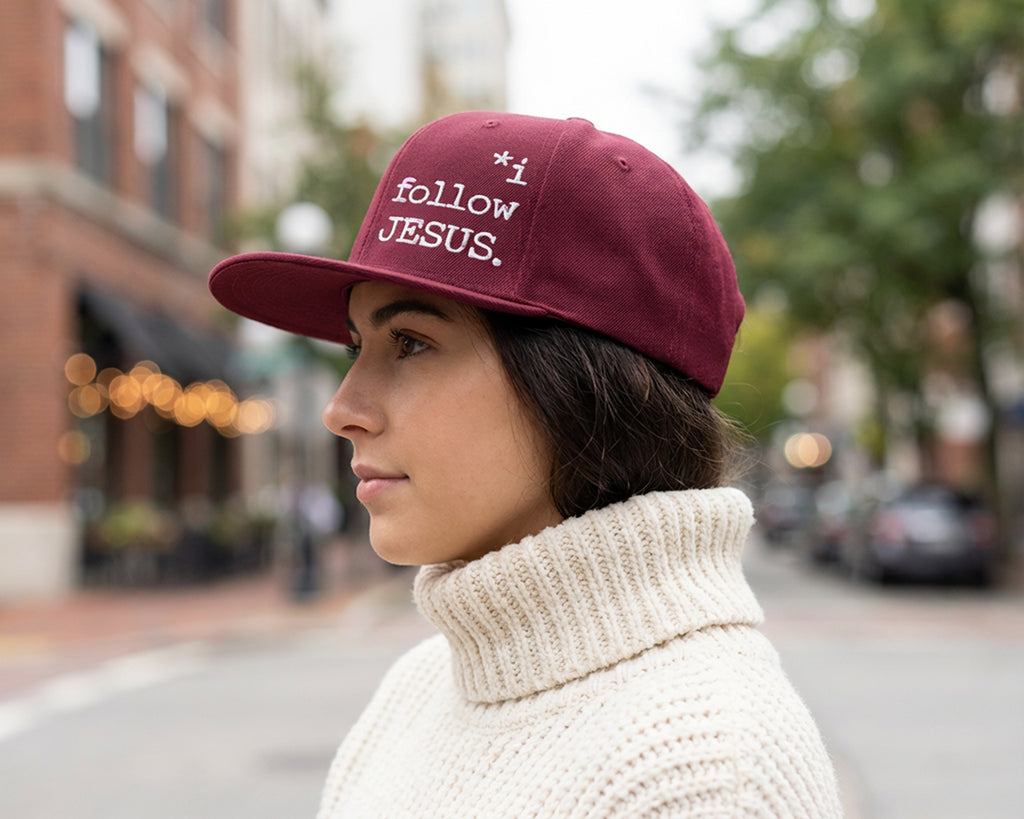 I Follow Jesus, Structured Snapback Hat [Unisex]