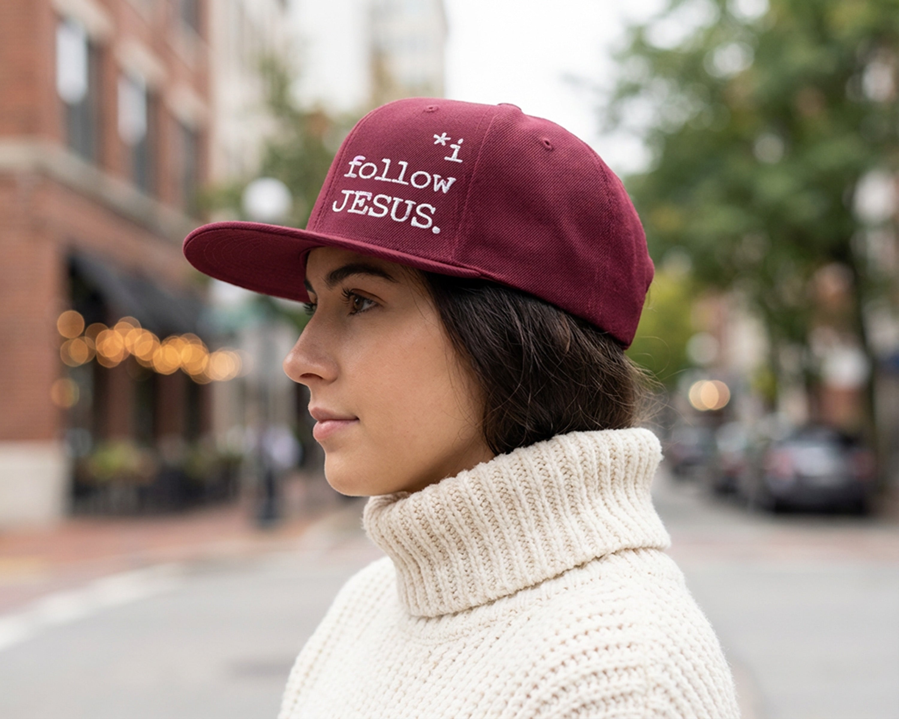 I Follow Jesus, Structured Snapback Hat [Unisex]