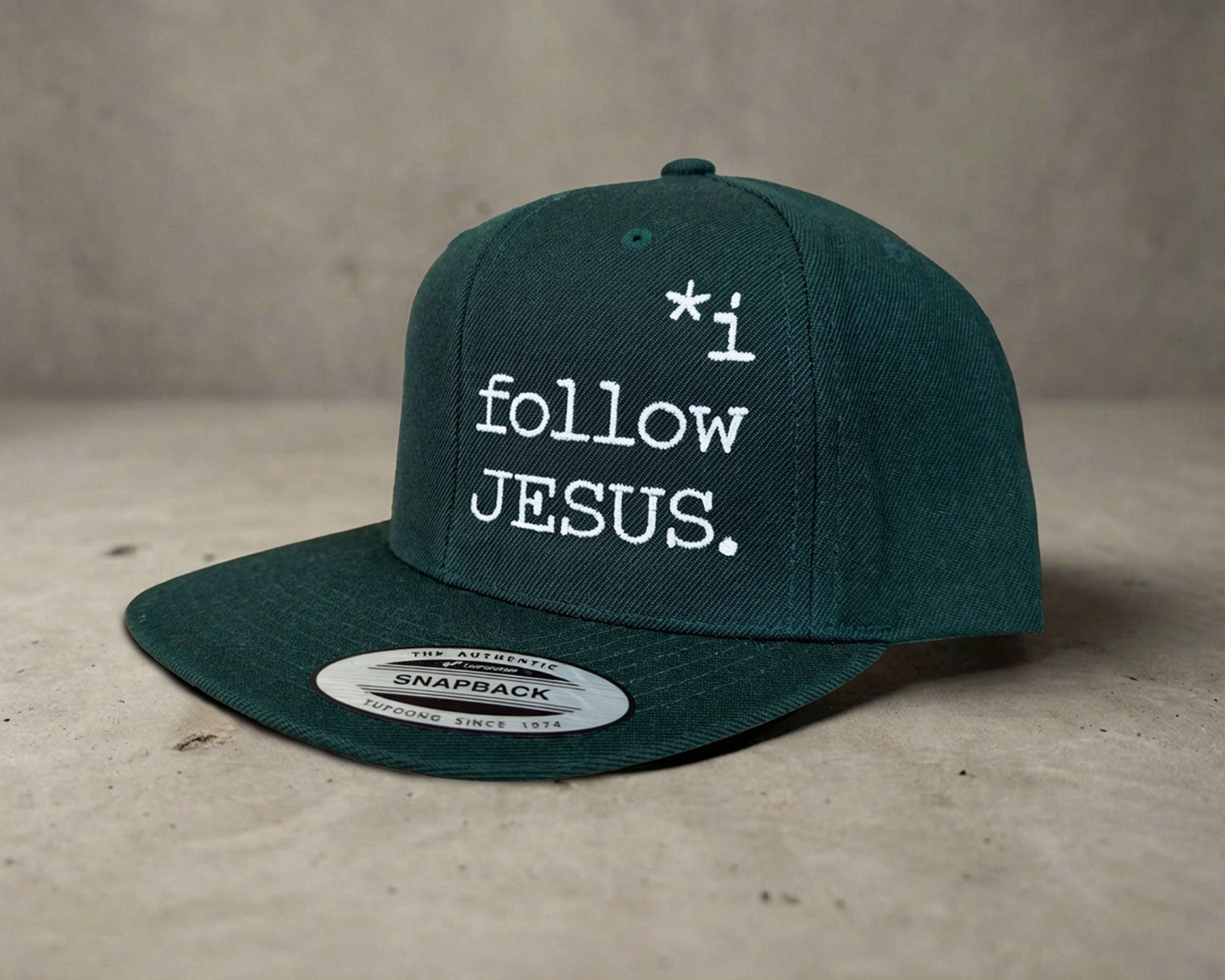 I Follow Jesus, Structured Snapback Hat [Unisex]