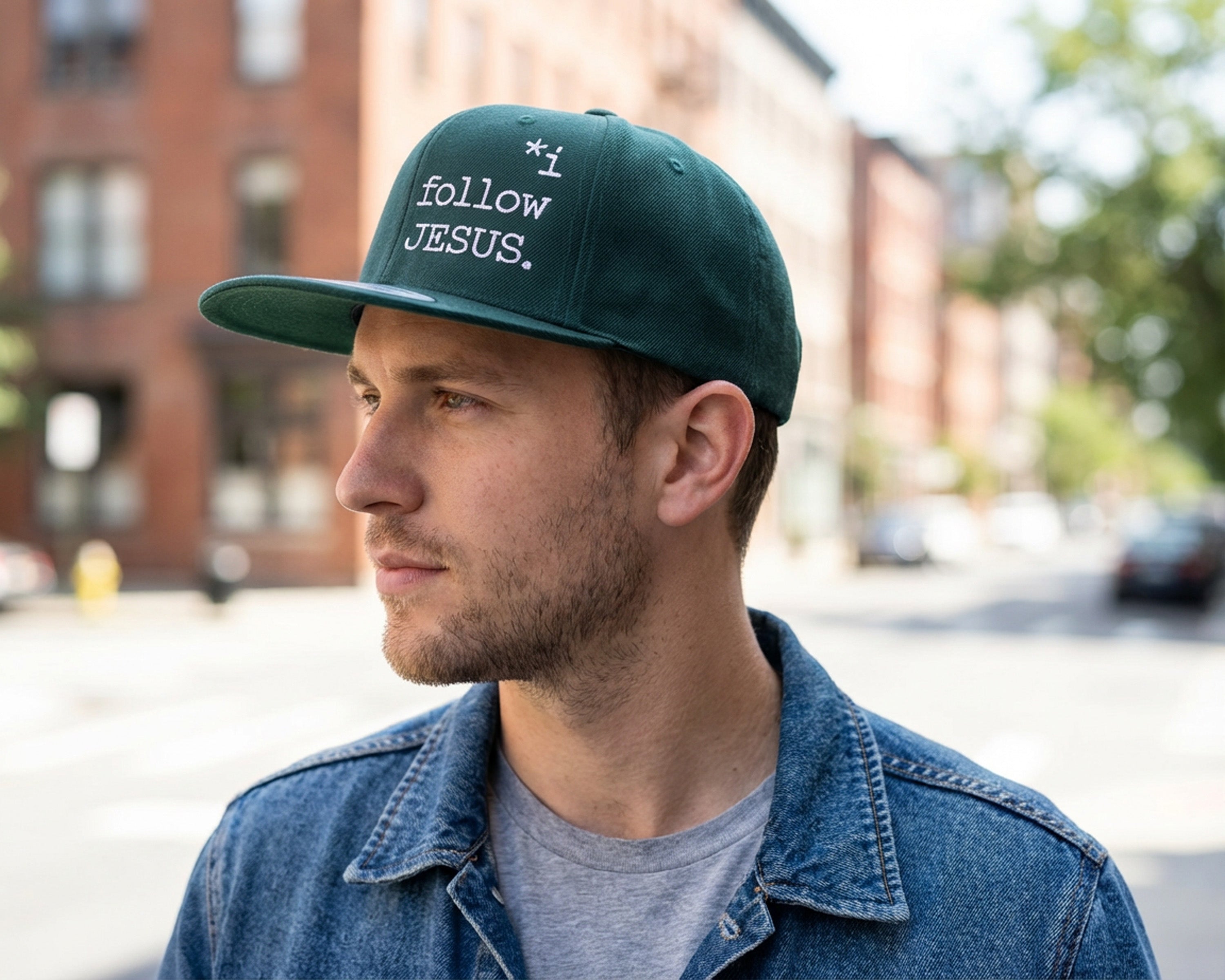 I Follow Jesus, Structured Snapback Hat [Unisex]