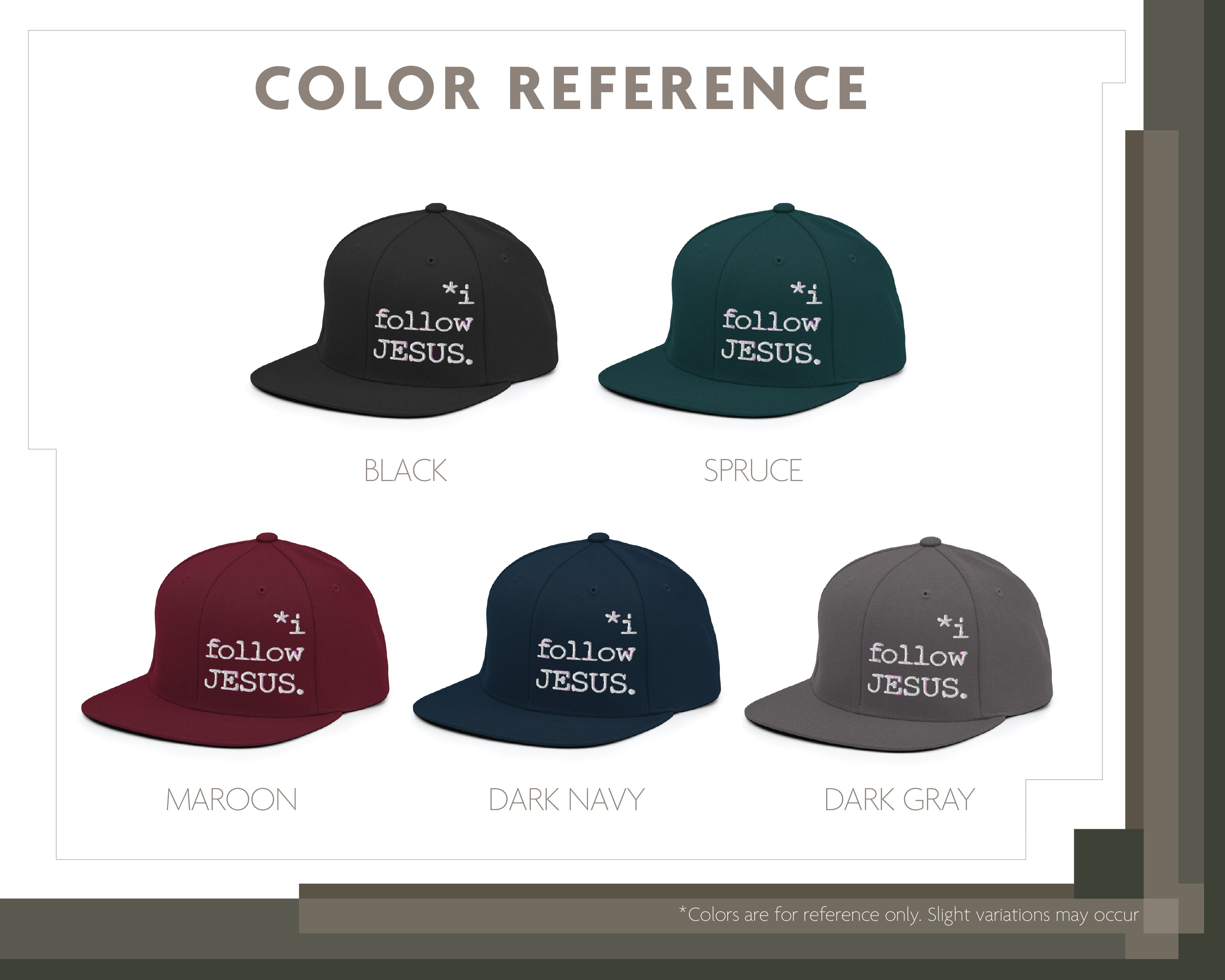 I Follow Jesus, Structured Snapback Hat [Unisex]